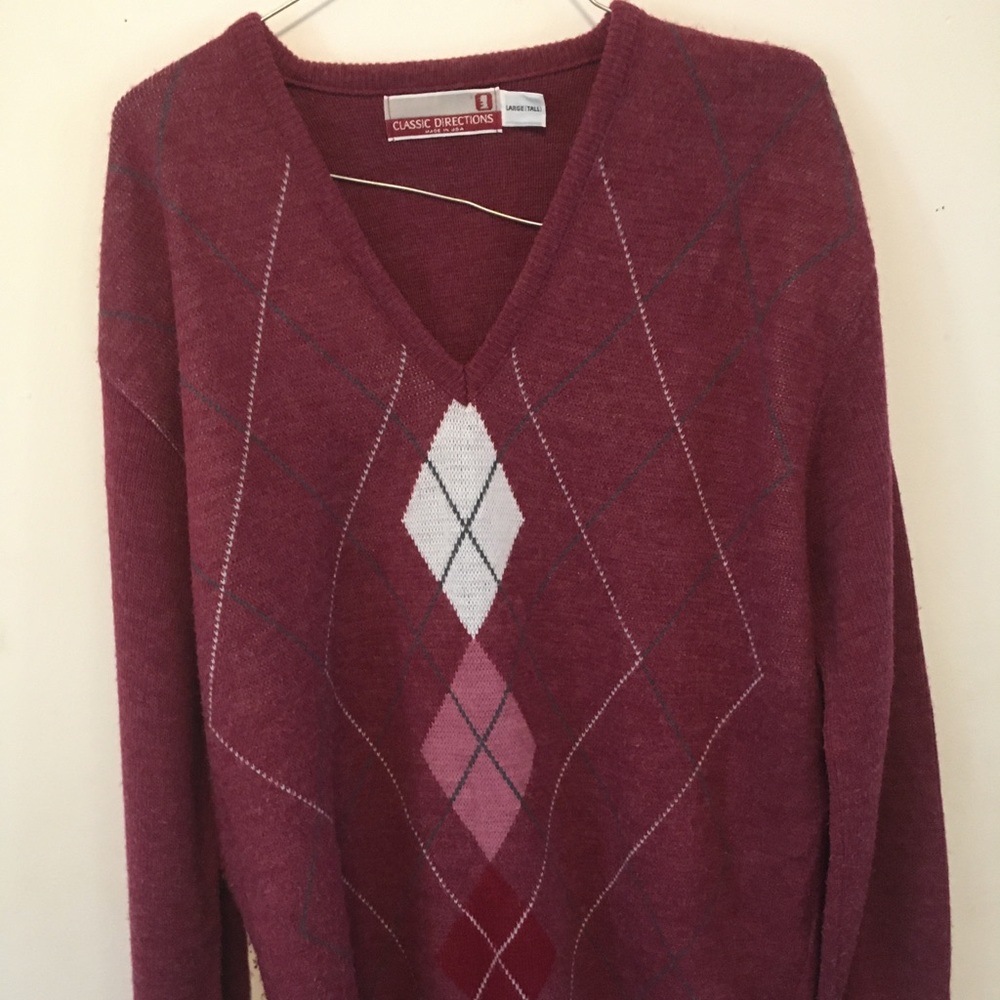 Classic direction mans cashmere sweater